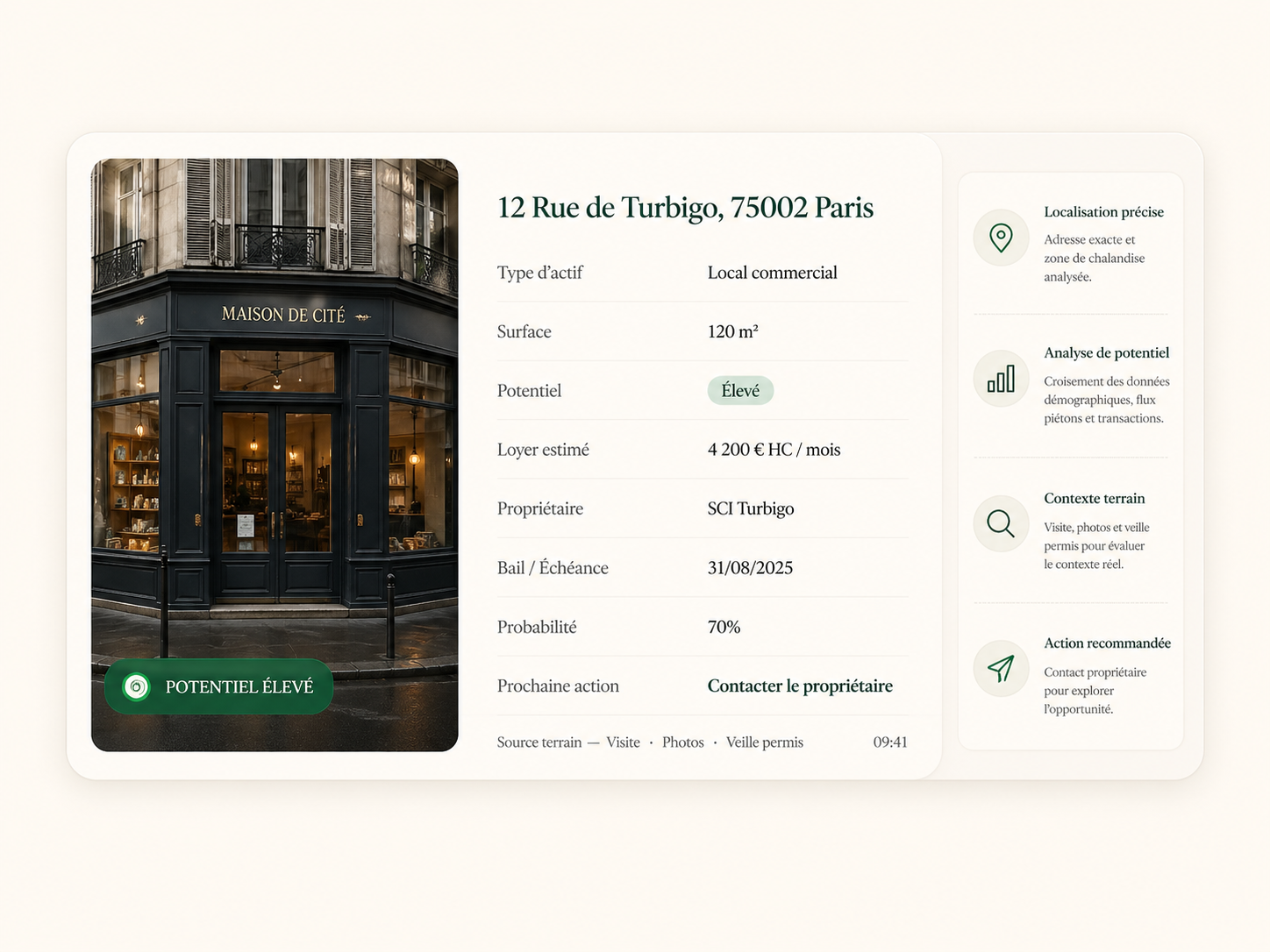 Exemple détaillé d’un signal fermeture.co pour le 12 Rue de Turbigo à Paris